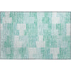 Piper Looms Mayfield Geometric AMF659 Teal Machine Washable Area Rug Scatter Main Image
