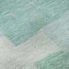 Piper Looms Mayfield Geometric AMF659 Teal Machine Washable Area Rug Swatch Image
