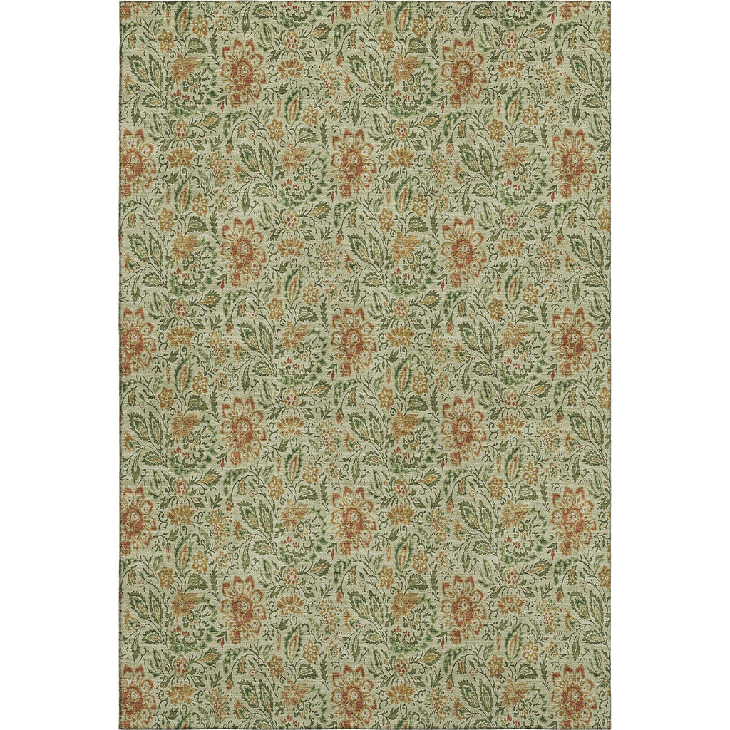 Piper Looms Mayfield Floral AMF660 Aloe Machine Washable Area Rug main image