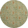 Piper Looms Mayfield Floral AMF660 Aloe Machine Washable Area Rug Round Main Image