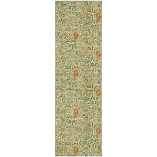 Piper Looms Mayfield Floral AMF660 Aloe Machine Washable Area Rug Runner Main Image