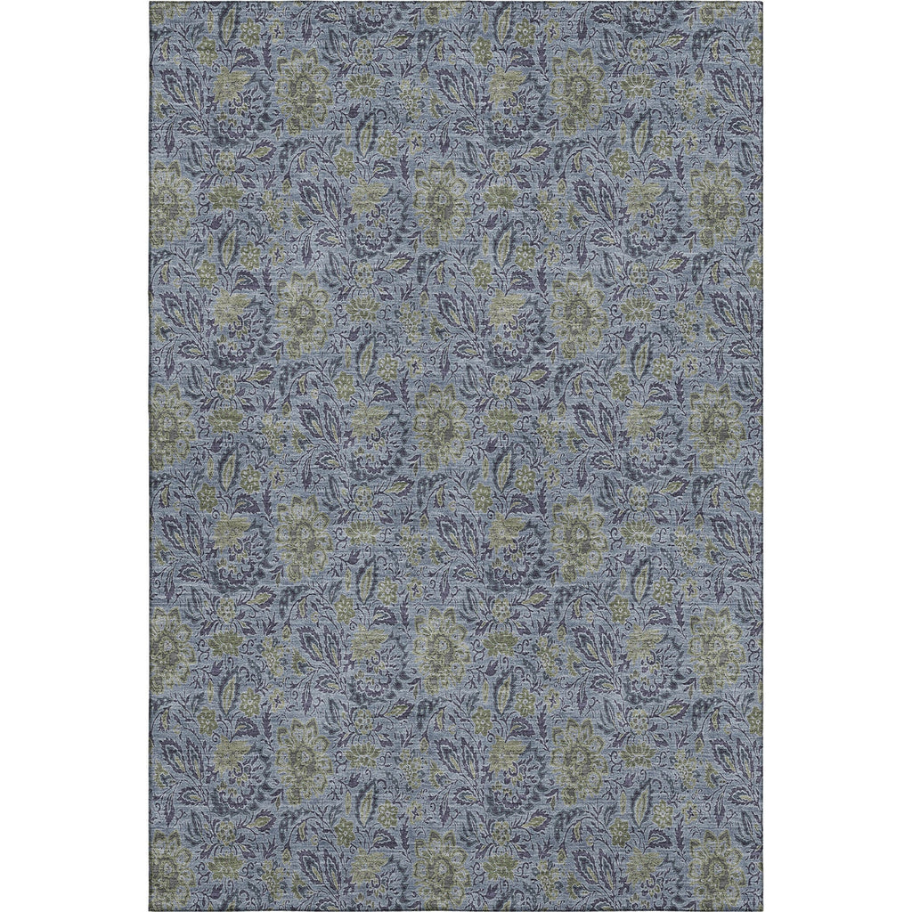 Piper Looms Mayfield Floral AMF660 Denim Machine Washable Area Rug main image