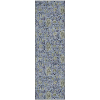 Piper Looms Mayfield Floral AMF660 Denim Machine Washable Area Rug Runner Main Image