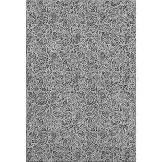 Piper Looms Mayfield Floral AMF660 Gray Machine Washable Area Rug main image