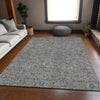 Piper Looms Mayfield Floral AMF660 Khaki Machine Washable Area Rug Lifestyle Image Feature