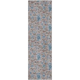 Piper Looms Mayfield Floral AMF660 Mocha Machine Washable Area Rug Runner Main Image