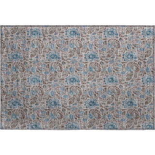 Piper Looms Mayfield Floral AMF660 Mocha Machine Washable Area Rug Scatter Main Image