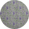 Piper Looms Mayfield Floral AMF660 Olive Machine Washable Area Rug Round Main Image
