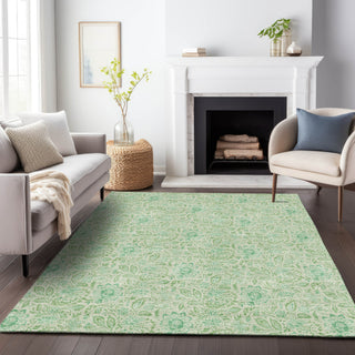 Piper Looms Mayfield Floral AMF660 Sage Machine Washable Area Rug Lifestyle Image Feature