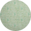 Piper Looms Mayfield Floral AMF660 Sage Machine Washable Area Rug Round Main Image