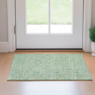Piper Looms Mayfield Floral AMF660 Sage Machine Washable Area Rug Scatter Lifestyle Image Feature
