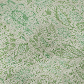 Piper Looms Mayfield Floral AMF660 Sage Machine Washable Area Rug Swatch Image