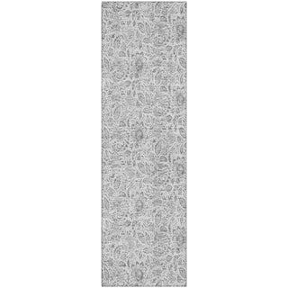 Piper Looms Mayfield Floral AMF660 Silver Machine Washable Area Rug Runner Main Image