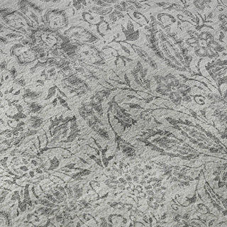 Piper Looms Mayfield Floral AMF660 Silver Machine Washable Area Rug Swatch Image