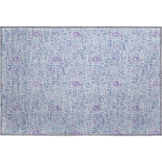 Piper Looms Mayfield Floral AMF660 Sky Machine Washable Area Rug Scatter Main Image