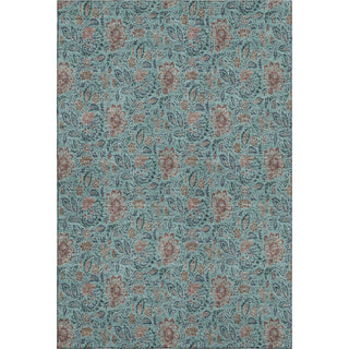 Piper Looms Mayfield Floral AMF660 Teal Machine Washable Area Rug main image