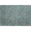 Piper Looms Mayfield Floral AMF660 Teal Machine Washable Area Rug Scatter Main Image