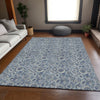 Piper Looms Mayfield Floral AMF661 Blue Machine Washable Area Rug Lifestyle Image Feature