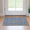 Piper Looms Mayfield Floral AMF661 Blue Machine Washable Area Rug Scatter Lifestyle Image Feature
