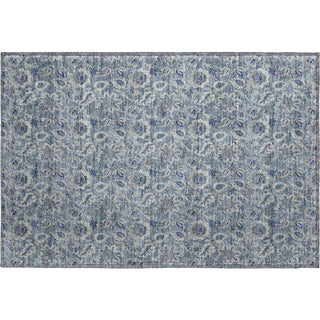 Piper Looms Mayfield Floral AMF661 Blue Machine Washable Area Rug Scatter Main Image