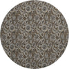 Piper Looms Mayfield Floral AMF661 Chocolate Machine Washable Area Rug Round Main Image