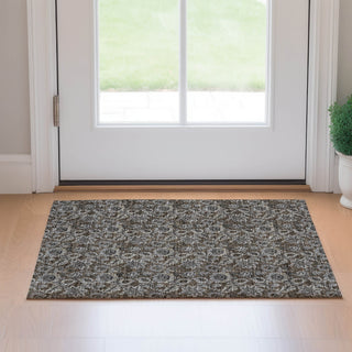 Piper Looms Mayfield Floral AMF661 Chocolate Machine Washable Area Rug Scatter Lifestyle Image Feature