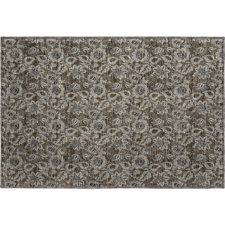 Piper Looms Mayfield Floral AMF661 Chocolate Machine Washable Area Rug Scatter Main Image