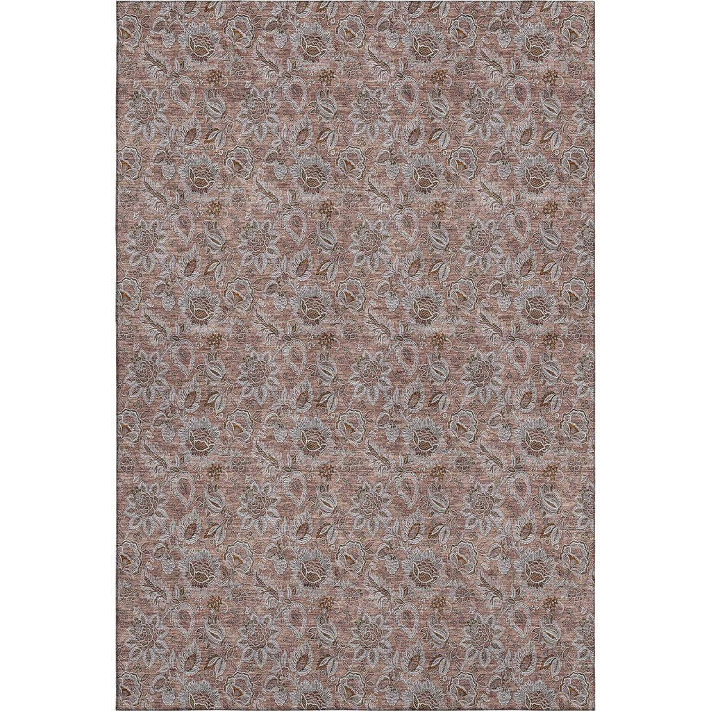 Piper Looms Mayfield Floral AMF661 Copper Machine Washable Area Rug main image
