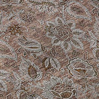 Piper Looms Mayfield Floral AMF661 Copper Machine Washable Area Rug Swatch Image