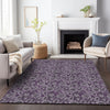 Piper Looms Mayfield Floral AMF661 Eggplant Machine Washable Area Rug Lifestyle Image Feature