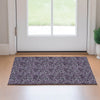 Piper Looms Mayfield Floral AMF661 Eggplant Machine Washable Area Rug Scatter Lifestyle Image Feature