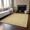 Piper Looms Mayfield Floral AMF661 Gold Machine Washable Area Rug Lifestyle Image Feature