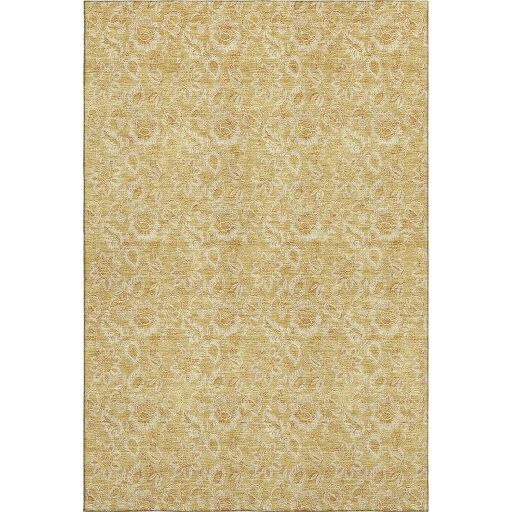Piper Looms Mayfield Floral AMF661 Gold Machine Washable Area Rug main image