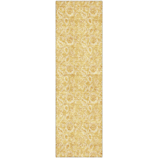 Piper Looms Mayfield Floral AMF661 Gold Machine Washable Area Rug Runner Main Image
