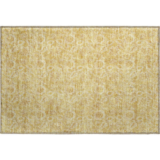 Piper Looms Mayfield Floral AMF661 Gold Machine Washable Area Rug Scatter Main Image
