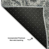 Piper Looms Mayfield Floral AMF661 Gray Machine Washable Area Rug Backing Image