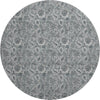 Piper Looms Mayfield Floral AMF661 Gray Machine Washable Area Rug Round Main Image
