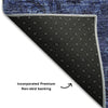 Piper Looms Mayfield Floral AMF661 Navy Machine Washable Area Rug Backing Image