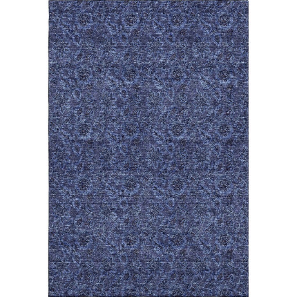 Piper Looms Mayfield Floral AMF661 Navy Machine Washable Area Rug main image