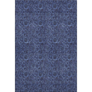 Piper Looms Mayfield Floral AMF661 Navy Machine Washable Area Rug main image