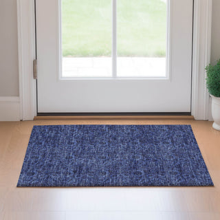 Piper Looms Mayfield Floral AMF661 Navy Machine Washable Area Rug Scatter Lifestyle Image Feature