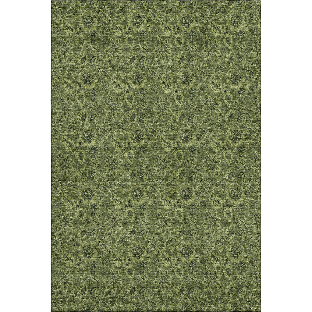 Piper Looms Mayfield Floral AMF661 Olive Machine Washable Area Rug main image