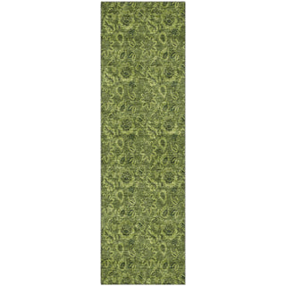 Piper Looms Mayfield Floral AMF661 Olive Machine Washable Area Rug Runner Main Image