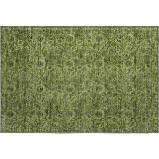 Piper Looms Mayfield Floral AMF661 Olive Machine Washable Area Rug Scatter Main Image
