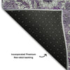 Piper Looms Mayfield Floral AMF661 Purple Machine Washable Area Rug Backing Image