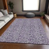 Piper Looms Mayfield Floral AMF661 Purple Machine Washable Area Rug Lifestyle Image Feature