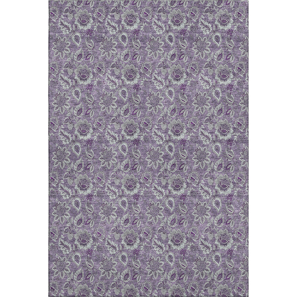 Piper Looms Mayfield Floral AMF661 Purple Machine Washable Area Rug main image