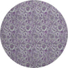 Piper Looms Mayfield Floral AMF661 Purple Machine Washable Area Rug Round Main Image