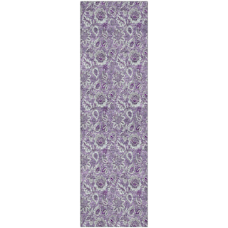 Piper Looms Mayfield Floral AMF661 Purple Machine Washable Area Rug Runner Main Image