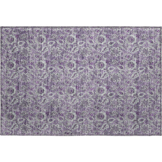 Piper Looms Mayfield Floral AMF661 Purple Machine Washable Area Rug Scatter Main Image